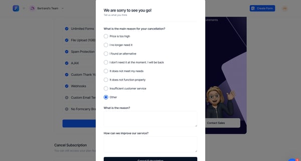 Subscription - Formcarry from Formcarry