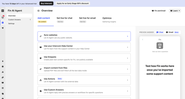 Overview | Nicelydone Intercom screen