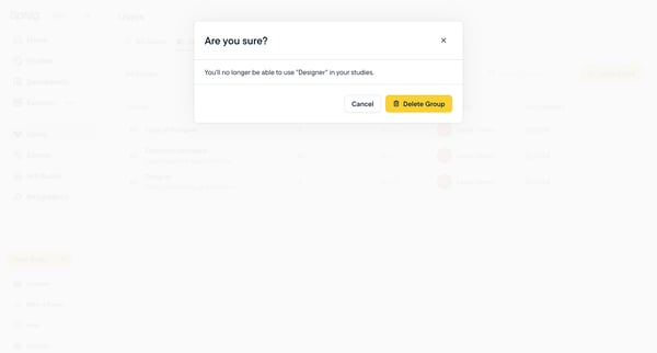 Sprig | User Insights Platform for Teams Building Better Product E screen