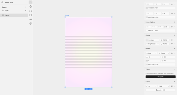 Happy pine · Paper screen