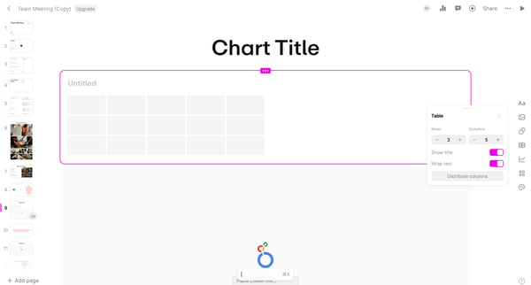 Team Meeting Copy screen