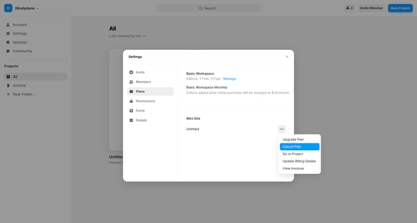 Framer screen