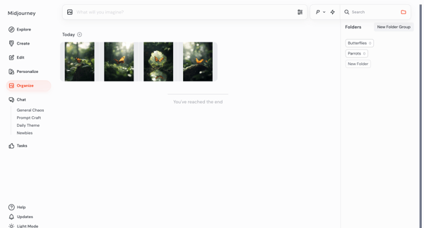 Organize screen