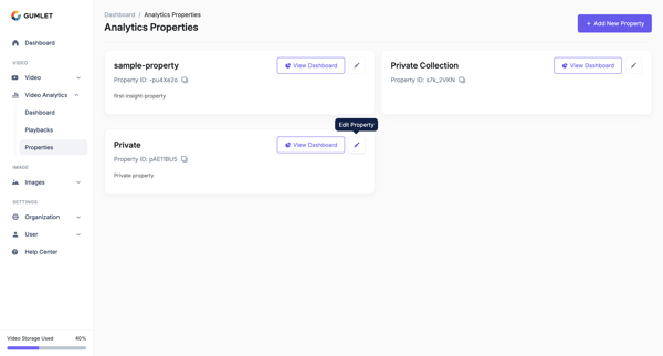 Analytics Properties - Gumlet from Gumlet