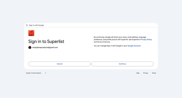 Sign in - Google Accounts screen