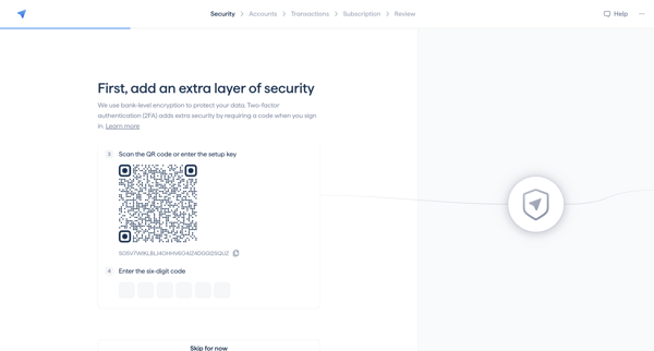 Copilot Money | Onboarding screen