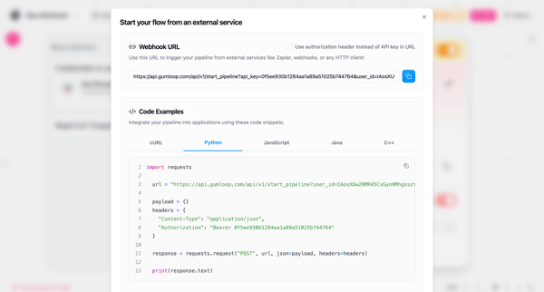 Gumloop | Automation Builder screen