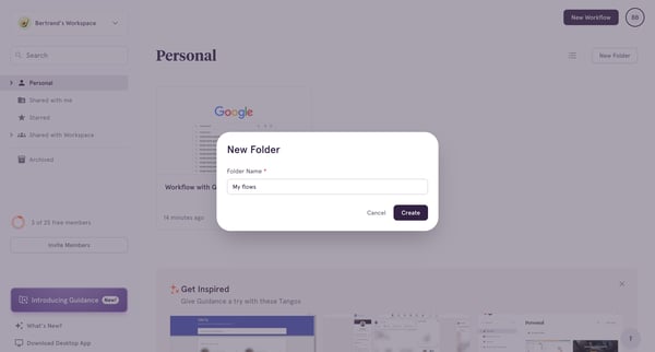 Personal screen