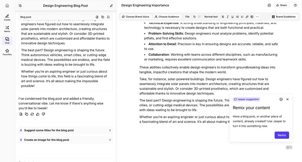 Design Engineering Importance - Jasper screen