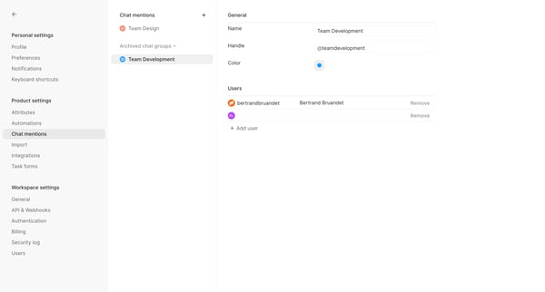 Chat mentions - Height screen