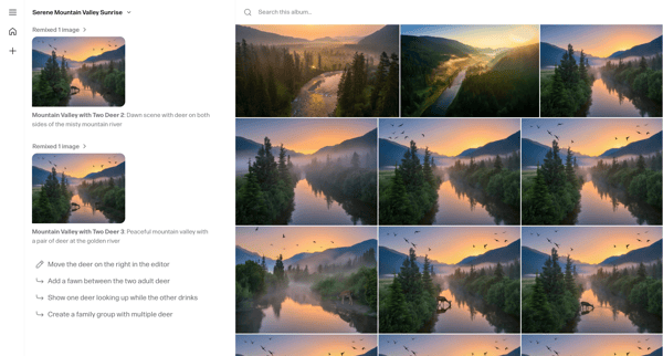 Serene Mountain Valley Sunrise - Album screen