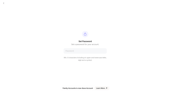 Aave Account screen