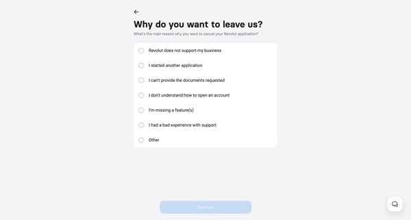 Revolut Business screen