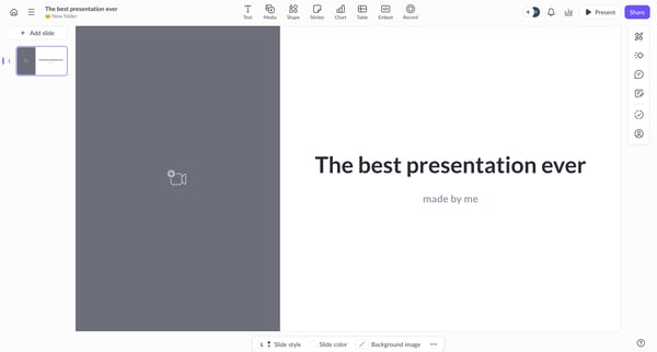 The best presentation ever screen