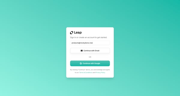 Leap AI | Automate any workflow with AI screen