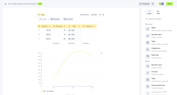 Welcome to Decipad! | Decipad screen
