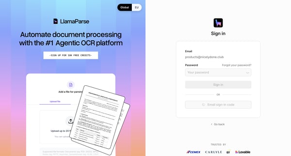 Check your email screen