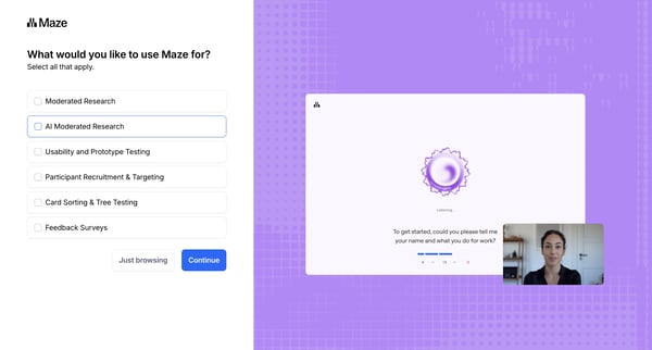 Maze screen
