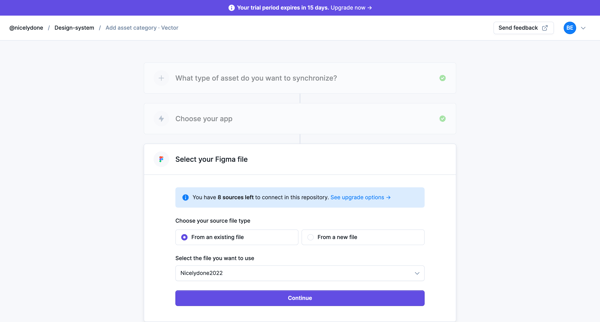 Specify · Source add screen