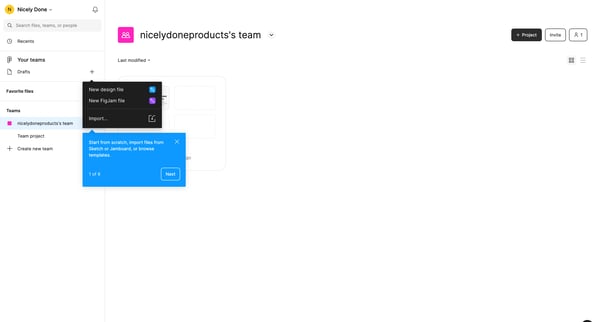 nicelydoneproductss team – Figma screen