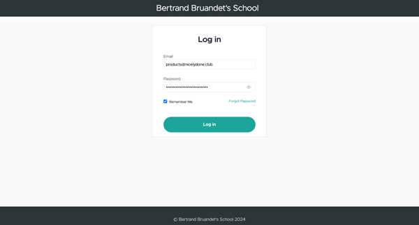 Bertrand Bruandets School screen