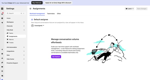 Workload management | Nicelydone Intercom from Intercom