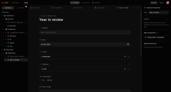 bertrandblog — BaseHub screen