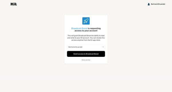 OAuth authorization required screen