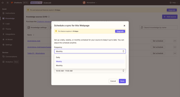 Chatbots - Nicelydone screen
