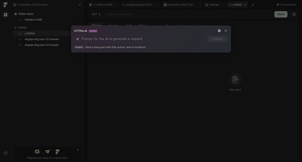HTTPie for Web — API testing client screen