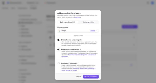 Dashboard | Clerk.com screen