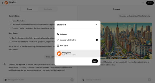ChatGPT screen