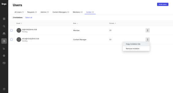 nicelydone users screen