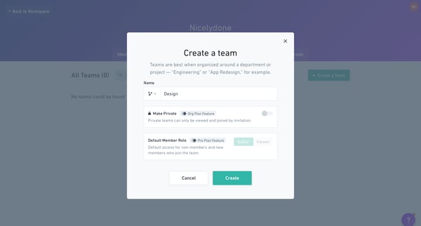 Workspace Teams from Whimsical
