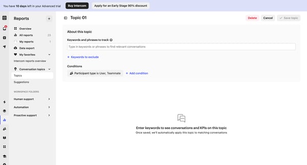 Reports | Nicelydone  Intercom screen