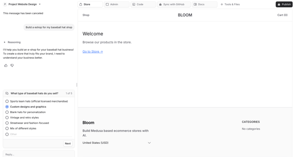 Bloom by Medusa screen