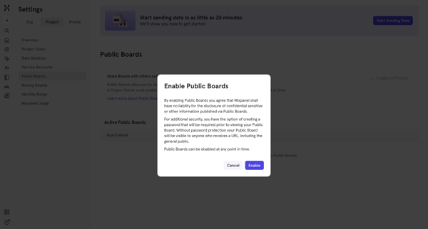 Mixpanel - Product Analytics screen