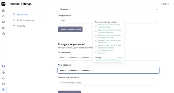 Maze - Settings screen