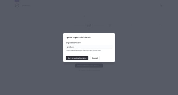 products overview - PlanetScale screen