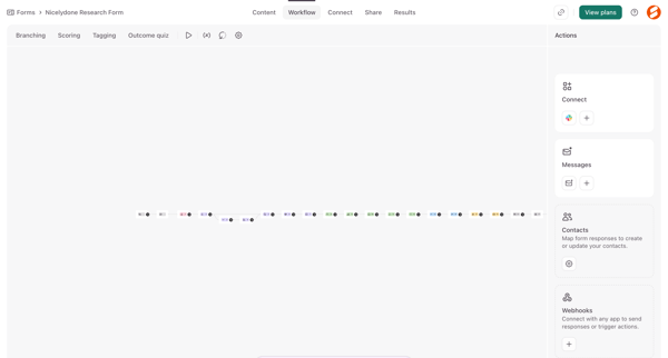 Typeform - Create screen
