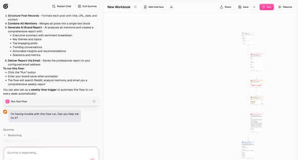 New Workbook | Gumloop screen