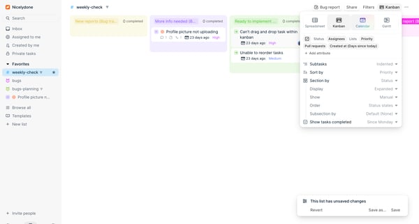 weekly-check - Height screen