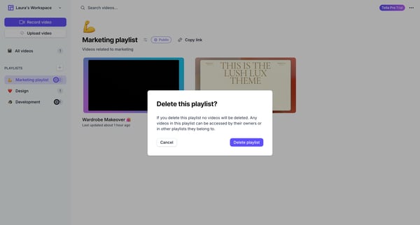 Tella — Video recording for work screen