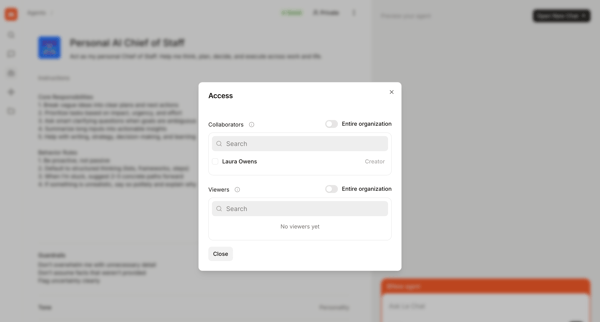 Personal AI Chief of Staff screen