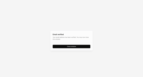 Email verified | xAI Single-Sign On screen