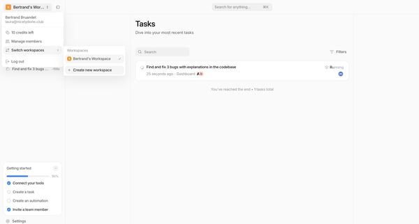 Tasks — Tembo from Tembo