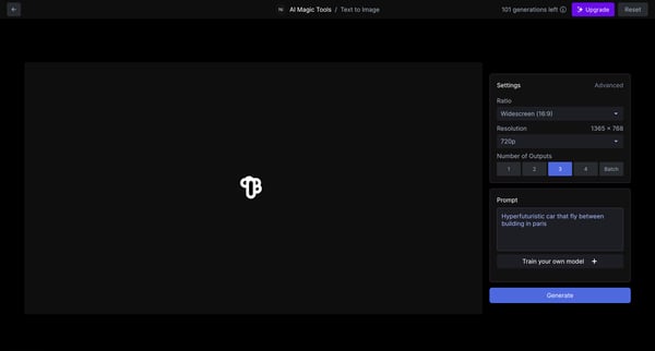 Text to Image - Runway from Runway