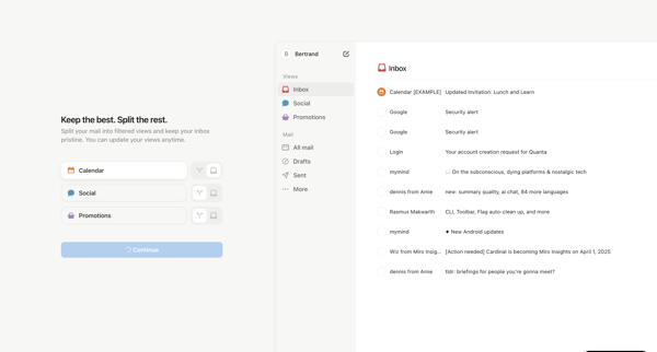 99+ • Inbox • nicelydoneproducts@gmail.com • Notion Mail screen