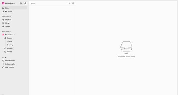 Inbox from Linear