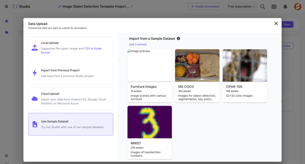 Scale Studio screen